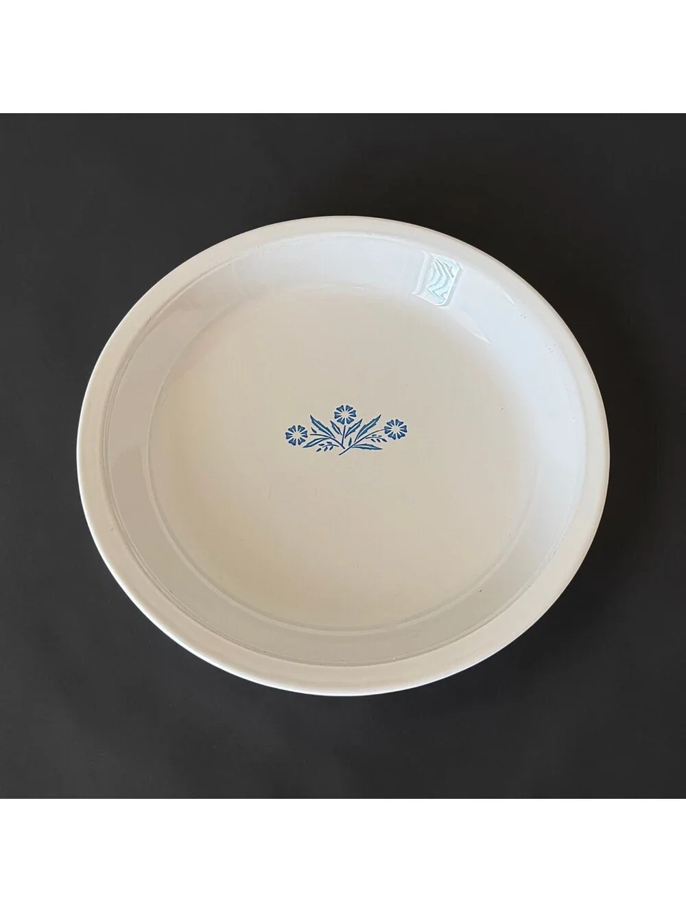 Vintage Corning Ware Blue Cornflower P-309 9 Inch Pyroceram Pie Plate USA